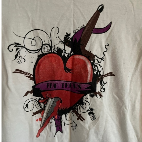 AMERICAN APPAREL Women’s THE TREWS GRAPHIC Cream Short Sleeve T-shirt Sm… - Picture 2 of 3